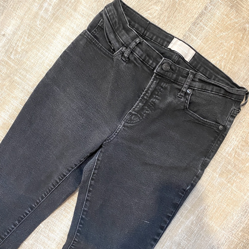 EVERLANE | Authentic Stretch Mid Rise Ankle Skinny Jeans Washed Black Women’s 31 - Picture 5 of 11